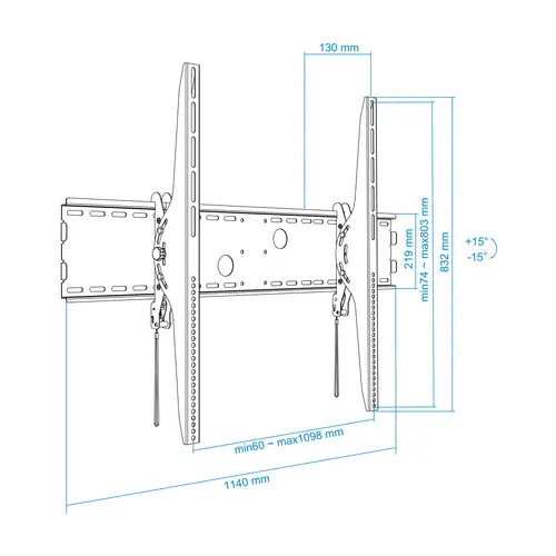Soporte de pared (monitor / plasma / LCD / LED) 60-100 - Imagen 8