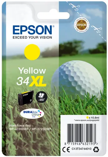 Golf ball Singlepack Yellow 34XL DURABrite Ultra Ink - Imagen 1