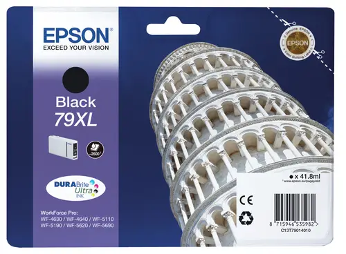 Tower of Pisa Cartucho 79XL negro - Imagen 1