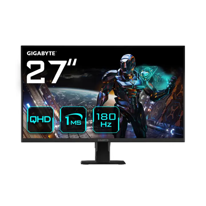 GS27QA 27" Monitor de Juego QHD - 2560 x 1440, 180Hz, 1ms, 300 cd/m², FreeSync, HDR Ready, HDMI 2.0, Displayport 1.4