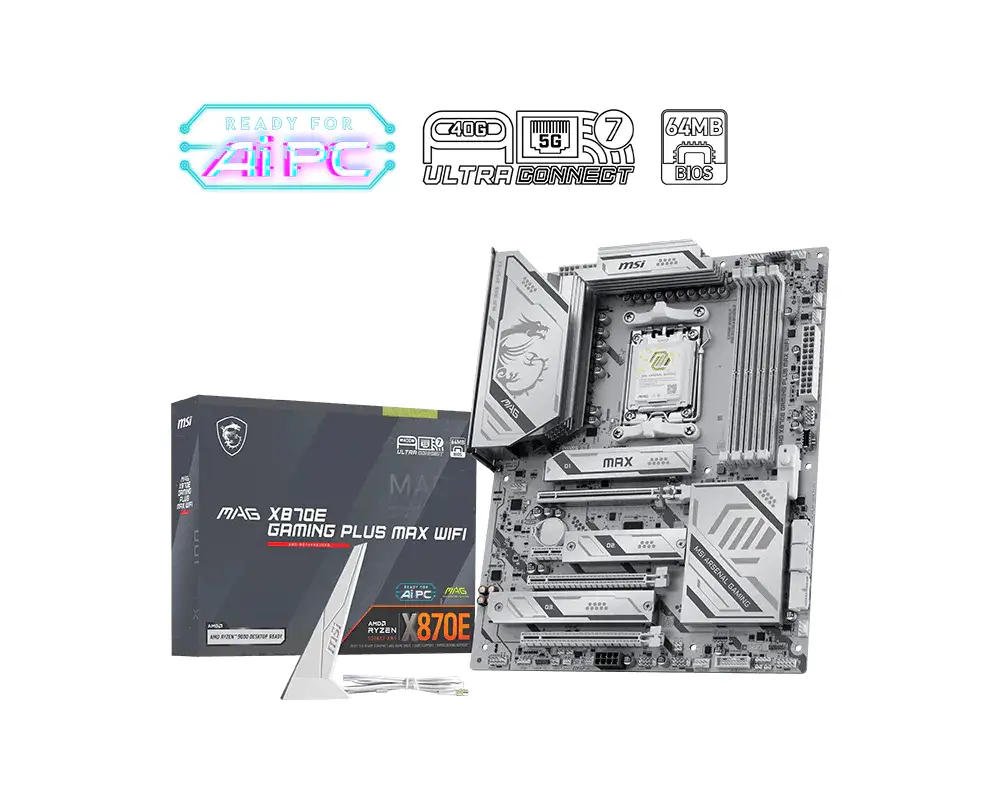MAG X870E GAMING PLUS MAX WIFI placa base AMD X870E Zócalo AM5 A..