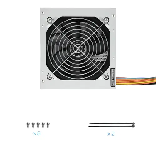 Fonte Ecopower II unidad de fuente de alimentación 500 W 20+4 pin ATX ATX Plata - Imagen 8