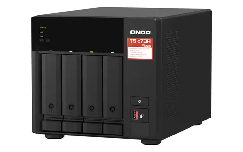 TS-473A NAS Torre Ryzen Embedded V1500B 8 GB DDR4 0 TB QNAP Turbo System Negro - Imagen 4
