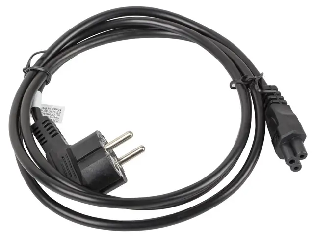 CA-C5CA-11CC-0018-BK cable de transmisión Negro 1,8 m CEE7/7 C5 acoplador
