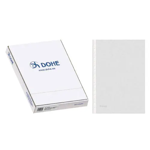 CAJA 100 FUNDAS MULTITALADRO BASIC PLUS FOLIO 235X330 DOHE 90580