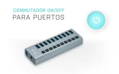 USB 3.0 Charging HUB 10 port + Power Adapter 48 W - Imagen 6