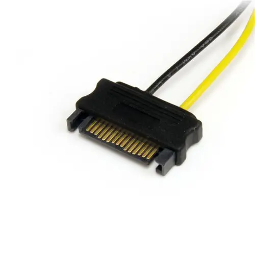 Cable Adaptador 15cm Alimentación SATA a Conector 6 Pines de Corriente de Tarjeta Gráfica PCI Express PCIe - Imagen 2