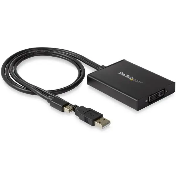 Adaptador Mini DisplayPort a DVI de Enlace Doble - Alimentado por..