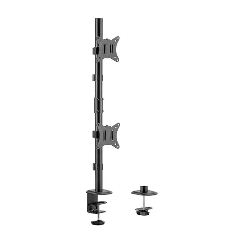 Soporte de mesa eco giratorio e inclinable para 2 Monitor/TV 9kg de 17-32, Negro - Imagen 1