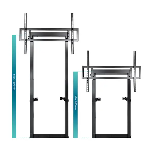 HIPERIÓN Soporte de Suelo/Pared Fijo para Pantallas 55"-100", Negro - Imagen 2