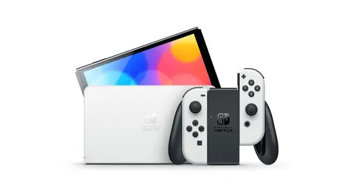 Switch OLED videoconsola portátil 17,8 cm (7") 64 GB Pantalla táctil Wifi Blanco - Imagen 4