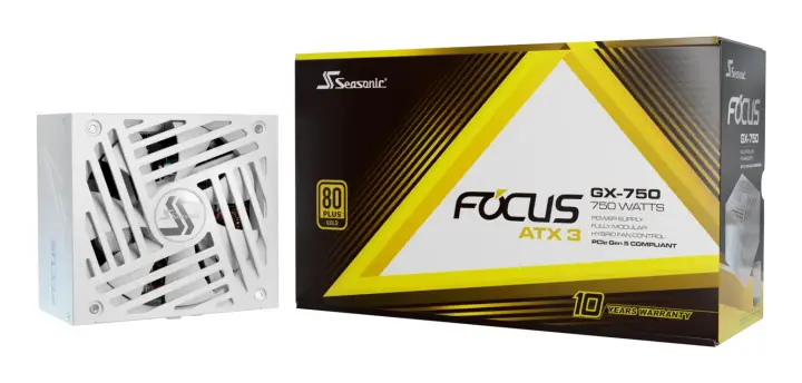 Focus GX unidad de fuente de alimentación 750 W 24-pin ATX ATX Blanco