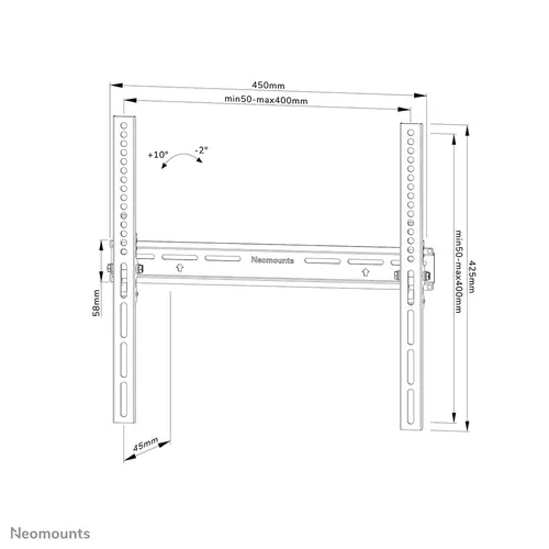 WL35-350BL14 Soporte de pared para TV 32-65" - inclinable - bloqueable - fácil montaje - Imagen 16