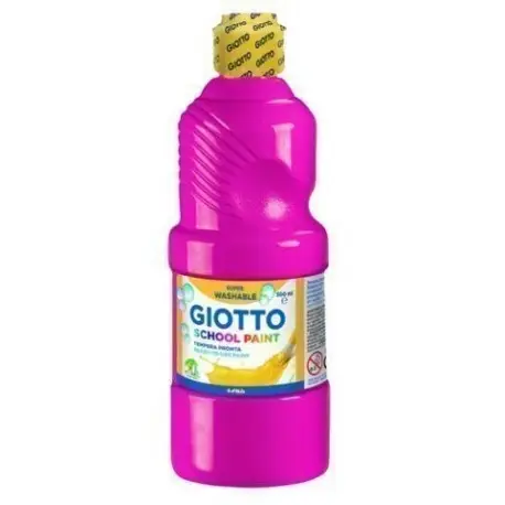 Témpera Escolar 500 ml Botella Magenta