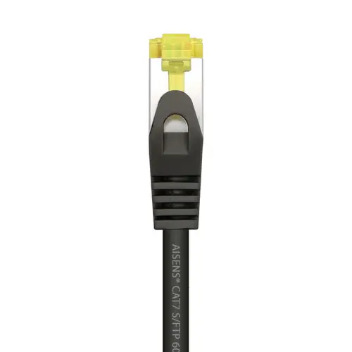 Cable De Red Latiguillo RJ45 LSZH Cat.7 600 MHz S/FTP PIMF AWG26, Negro, 25 cm - Imagen 3