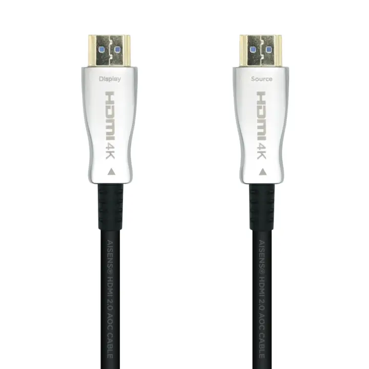 Cable HDMI V2.0 AOC Premium Alta Velocidad / HEC 4k@60Hz 18Gbps, A/M-A/M, Negro, 20m