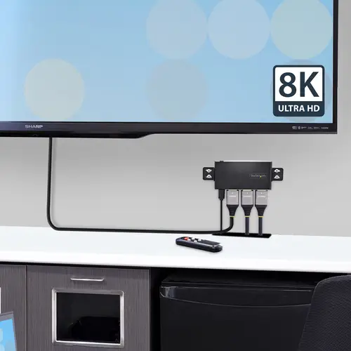 Switch Conmutador HDMI de 2 Puertos de 8K - Selector HDMI 2.1 UHD de 4K a 120Hz/8K 60Hz - HDR10+ - Adaptador de Alimentación y Mando a Distancia Incluidos - Imagen 6