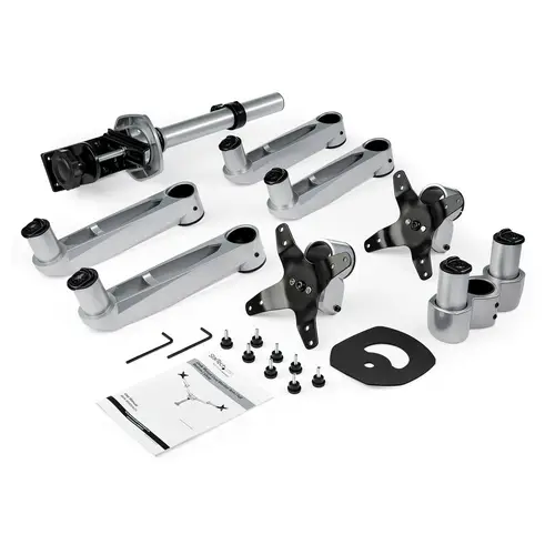 Brazo Articulado Prémium para Dos Monitores de hasta 30" - Soporte VESA de Altura Ajustable - Montaje Mordaza/Ojal en Escritorio - con Rotación, Inclinación y Giro - Plata - Imagen 17