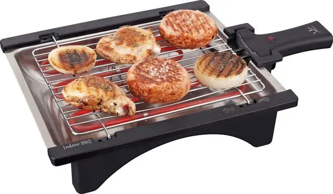 BQ95 barbacoa y parrilla al aire libre Mesa Eléctrico Negro 2000..