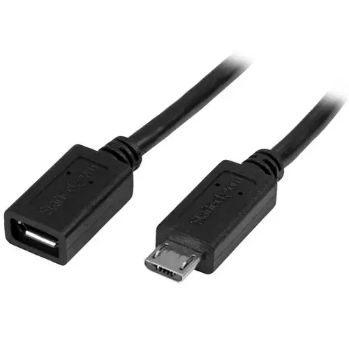 Cable de 50cm Micro USB de Extensión - Macho a Hembra - Imagen 1