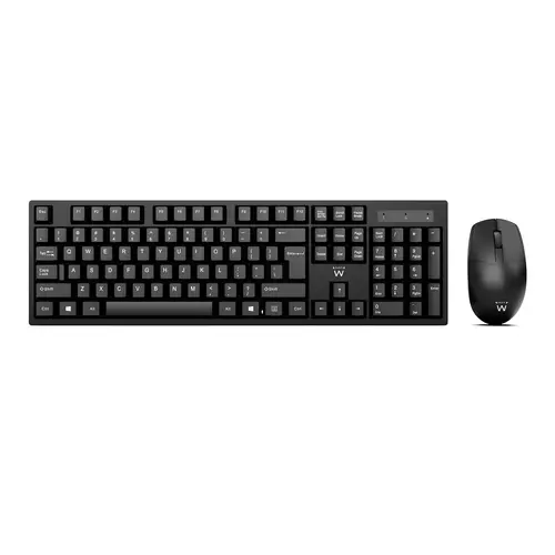 EW3281 teclado Ratón incluido Universal RF inalámbrico QWERTY Español Negro - Imagen 1