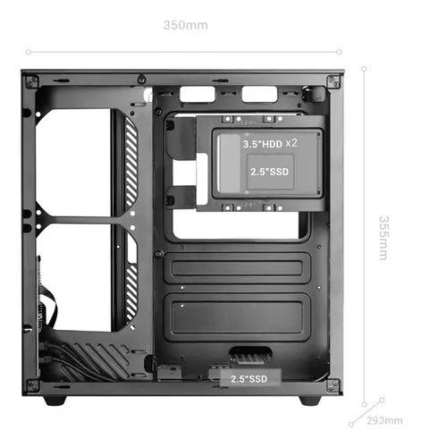 MC-INFINIOLITE Midi Tower Negro - Imagen 6