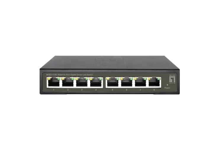 GES-2108 switch Gestionado L2 Gigabit Ethernet (10/100/1000) Negro