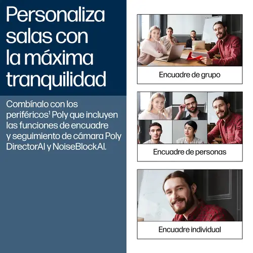 Sistema de videoconferencia G62 con kit de placa de montaje y sin cable de alimentación TAA - Imagen 8