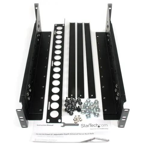 Carriles para Rack de Servidores 3U Universales - Carriles para Armario de Servidores con Profundidad Ajustable - Carriles Universales para Rack de 19" - Carriles 3U - Imagen 5