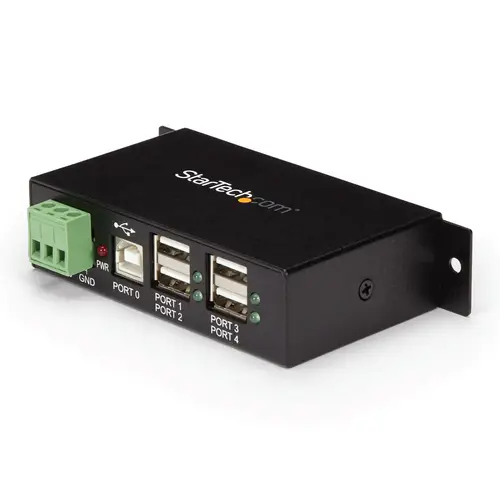 Hub Industrial de 4 Puertos USB 2.0 con Protección Antiestática ESD - Imagen 1