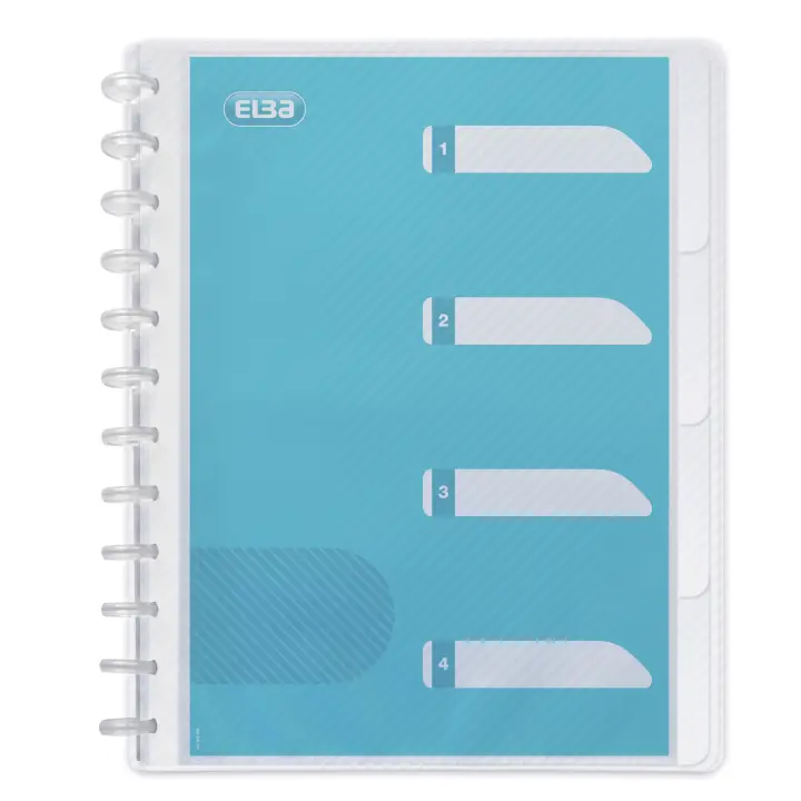 100205613 carpeta de cartón A4 Azul, Transparente