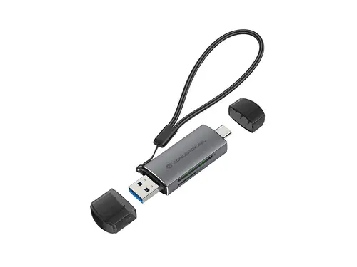 BIAN05G lector de tarjeta USB 3.2 Gen 1 (3.1 Gen 1) Type-A/Type-C Gris - Imagen 1