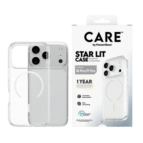 CARE by ® Star Lit Case w. MagSafe iPhone 18 Pro | 17 Pro funda para teléfono móvil Transparente - Imagen 2