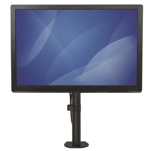 Soporte de Escritorio para Monitor hasta 8kg con Montaje VESA - con Mástil de Servicio Pesado - Ergonómico y Altura Ajustable - Montaje en Escritorio mediante Abrazadera/Ojal - Imagen 4