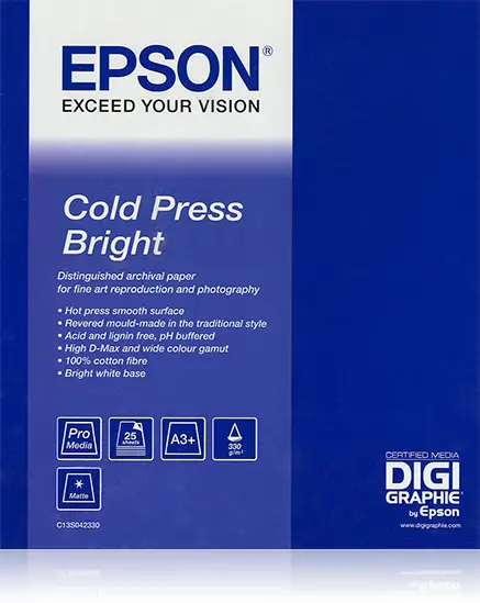 Cold Press Bright 60" x 15 m
