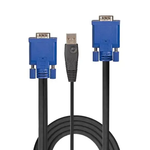 32186 cable para video, teclado y ratón (kvm) Negro, Azul 2 m - Imagen 2