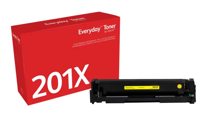Everyday El tóner Everyday Amarillo de Xerox es compatible con HP 201X (CF402X), Capacidad alta