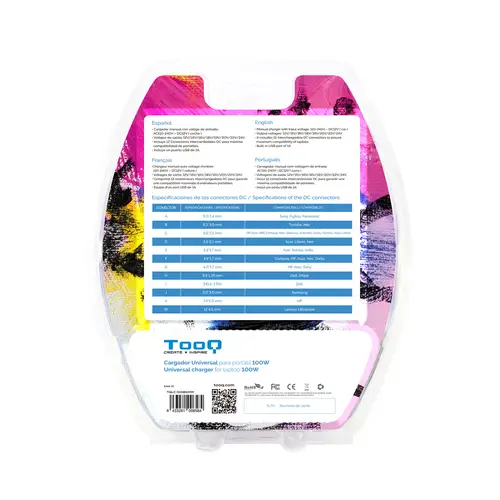 CARGADOR UNIVERSAL PORTATIL TQLC-100BS01M 100W 3 EN 1 USB - Imagen 7