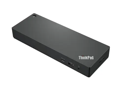 40B00300EU base para portátil y replicador de puertos Alámbrico Thunderbolt 4 Negro, Rojo - Imagen 1