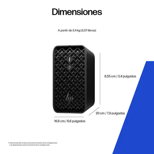 None Copilot+ PC AMD Ryzen AI Max PRO 390 32 GB LPDDR5x-SDRAM 1 TB SSD Windows 11 Pro Mini PC Puesto de trabajo AI Workstation, AI PC Negro - Imagen 3