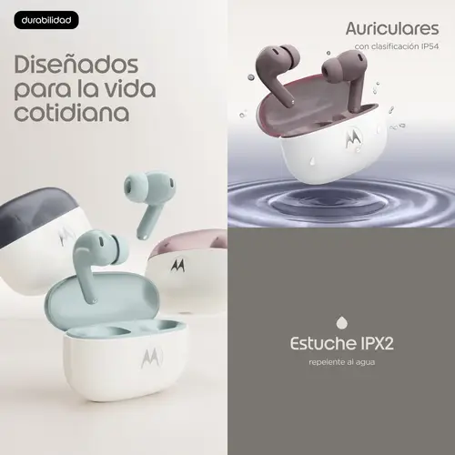 Moto Buds 2 Auriculares Inalámbrico Dentro de oído Llamadas/Música Bluetooth Violeta - Imagen 18