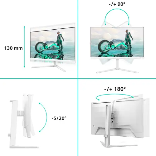 27M2N3501PA/00 pantalla para PC 68,6 cm (27") 2560 x 1440 Pixeles Quad HD LCD Blanco - Imagen 2