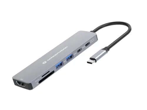 DONN28G base para portátil y replicador de puertos Alámbrico USB 3.2 Gen 1 (3.1 Gen 1) Type-C Gris - Imagen 3