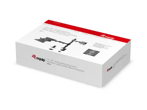 Soporte de escritorio articulado de doble brazo para monitor portátil de 13"-32 - Imagen 3