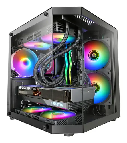 MC-3TLITE Mini Tower Negro - Imagen 1