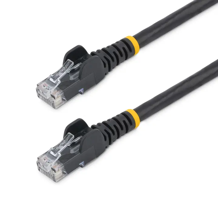 Cable de Red de 10m Negro Cat5e Ethernet RJ45 sin Enganches
