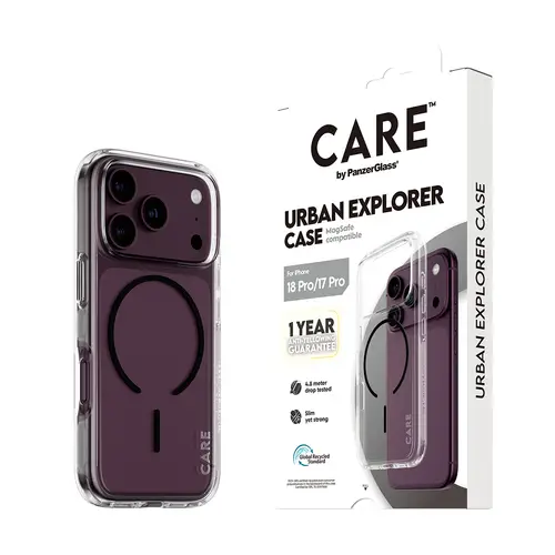 CARE by ® Urban Explorer Case Transparent w. Black MagSafe iPhone 18 Pro | 17 Pro funda para teléfono móvil Transparente - Imagen 6