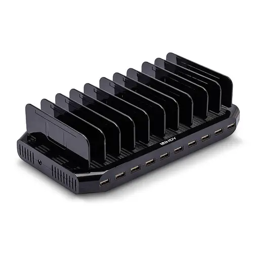 73309 organizador para estación de carga Independiente Plástico Negro - Imagen 2