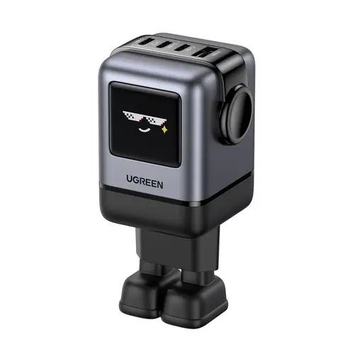 45515B cargador de dispositivo móvil Ordenador portátil, Teléfono móvil, Portátil, Batería portátil, Teléfono Gris Corriente alterna Carga rápida Interior - Imagen 1