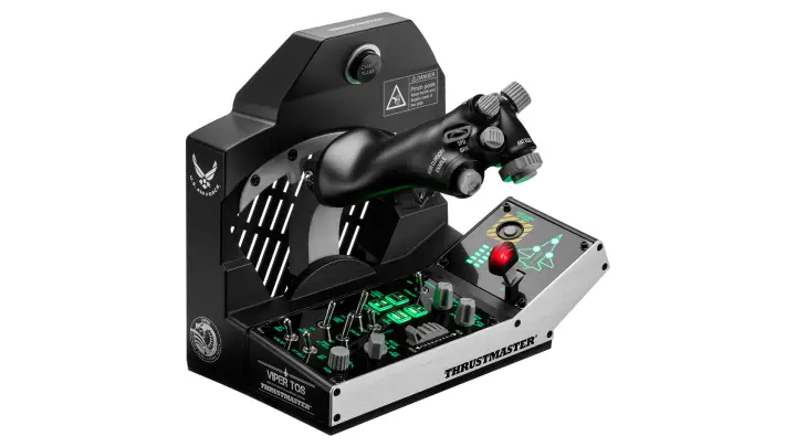 VIPER TQS MISSION PACK Negro USB Joystick/Palanca de control lateral + cuadrante de aceleración PC